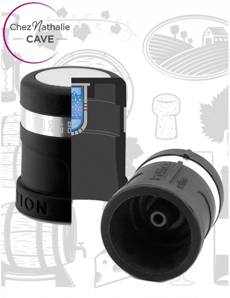 Pulltex Bouchon à Vin AntiOx - Conservation Fraîcheur Du Vin