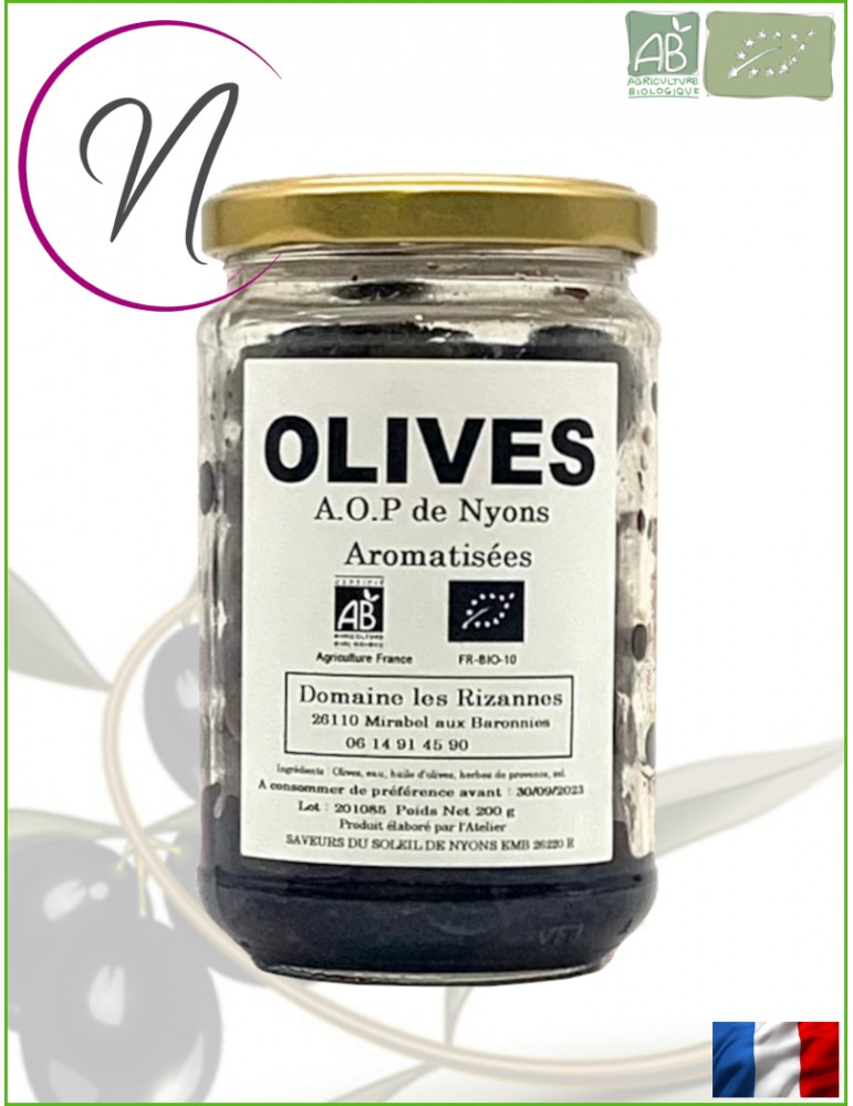 Olives de Nyons Bio Aromatisées | Domaine les Rizannes