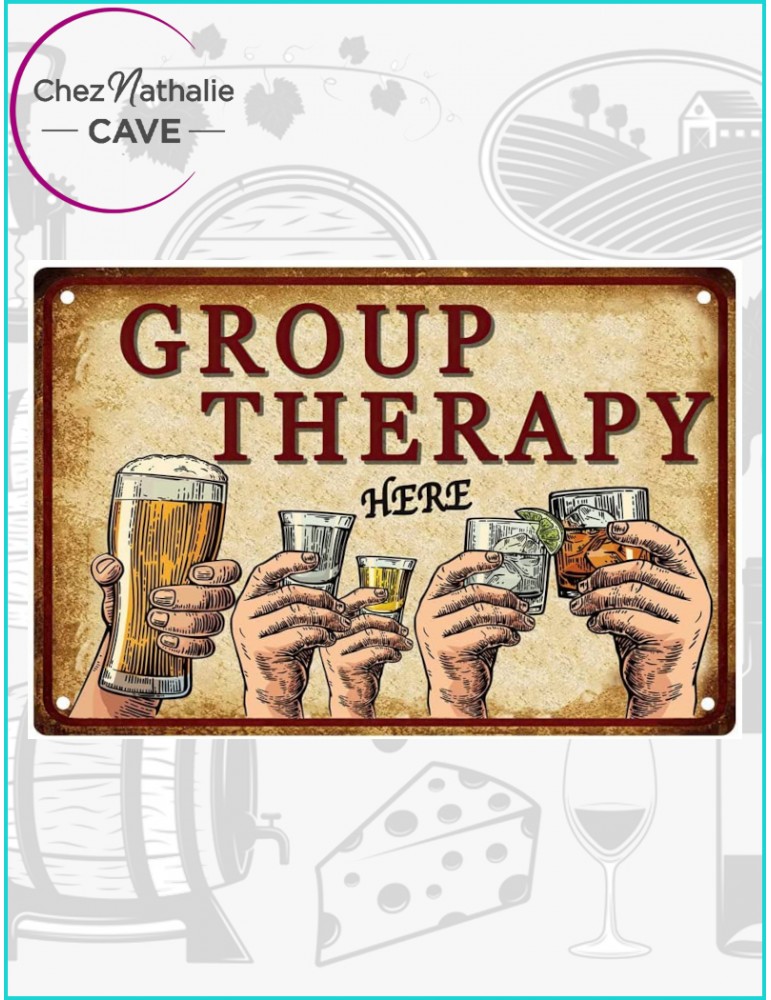 Plaque Métal Déco | Group Therapy