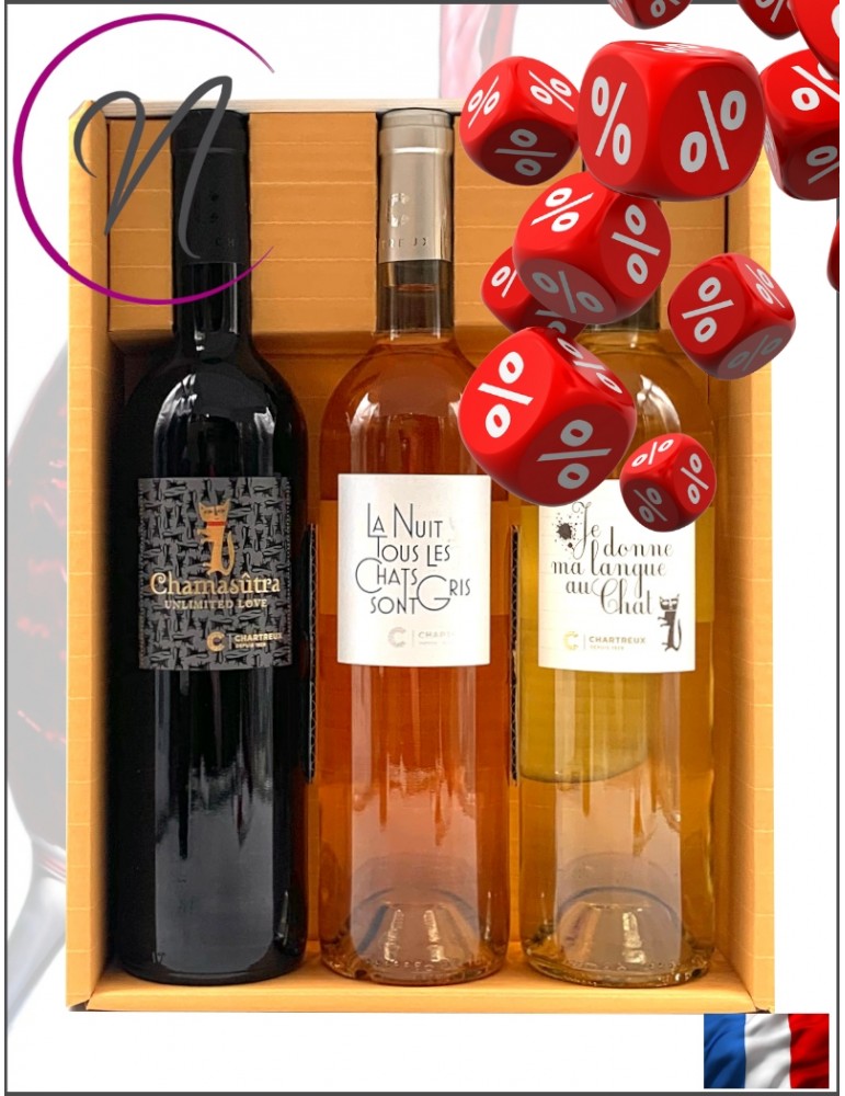 La Boîte à Chats | Coffret 3 bouteilles 75cl IGP Gard