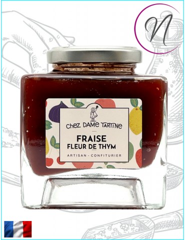 Confiture Artisanale Fraise Fleur de Thym | Chez Dame Tartine