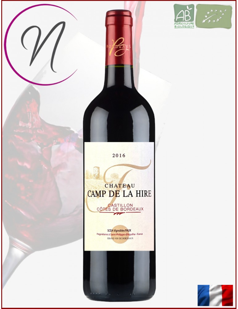 Côtes de Castillon 2016 - Bordeaux - Bio | Château Camp de la Hire