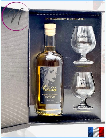 Coffret 2 verres Liqueur de Verveine Prestige | La Vertueuse | %shop-name%