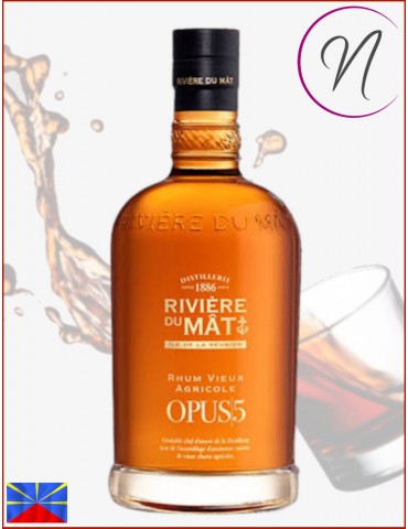 Rhum Opus 5 - Rivière du Mat | Rhum Vieux Agricole de la Réunion | Cave chez Nathalie