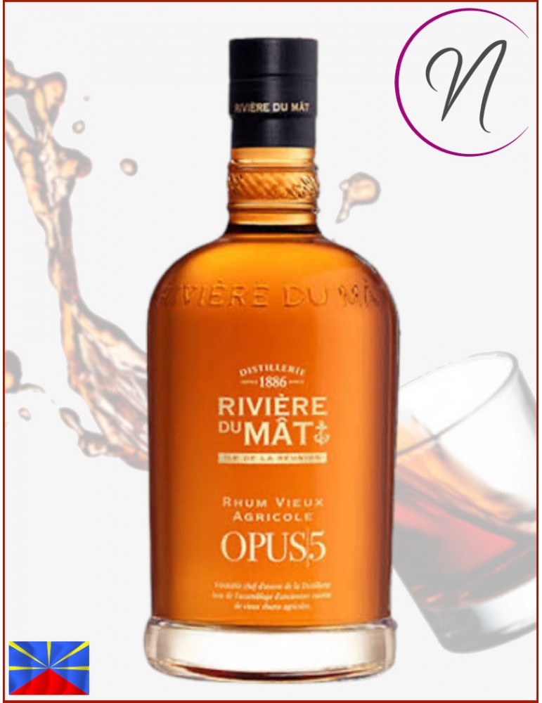 Rhum Opus 5 - Rivière du Mat | Rhum Vieux Agricole de la Réunion | Cave chez Nathalie