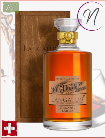 Whisky Langatun The Organic | coffret bois | Cave chez Nathalie