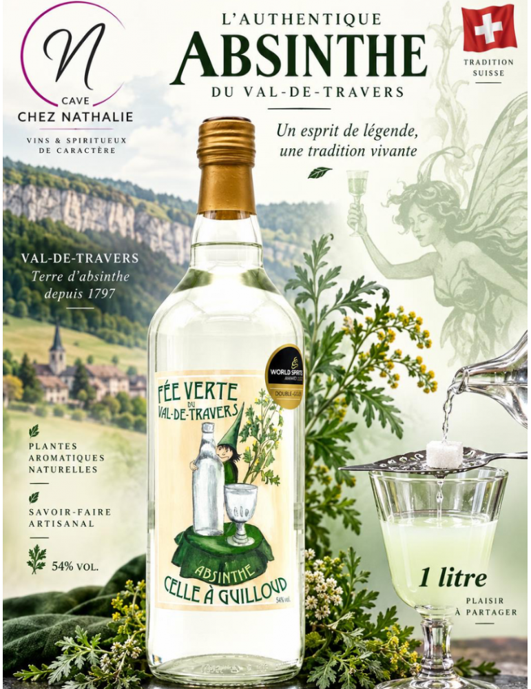 Absinthe Celle à Guilloud - Fée Verte | Absintherie Guilloud | Val de Travers - Terre d'absinthe | %shop-name%