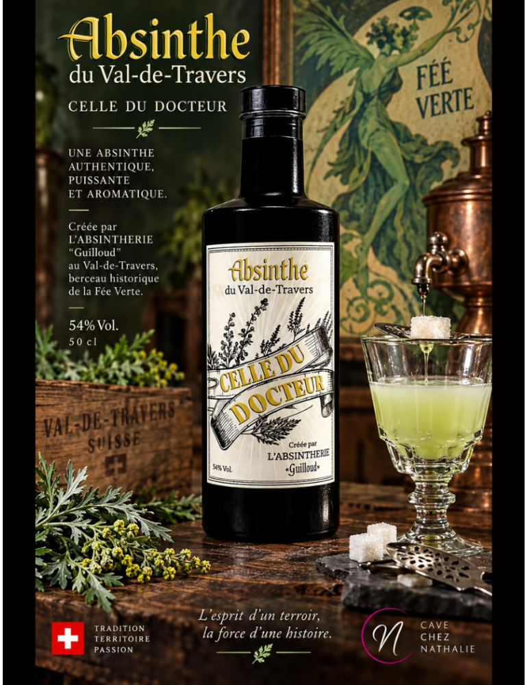Absinthe Celle du Docteur - Fée Verte | Absintherie Guilloud | l'esprit d'un terroir - %shop-name%