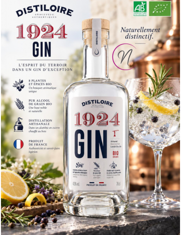 Gin 1924 Bio London Dry | Distiloire | caractéristiques - %shop-name%