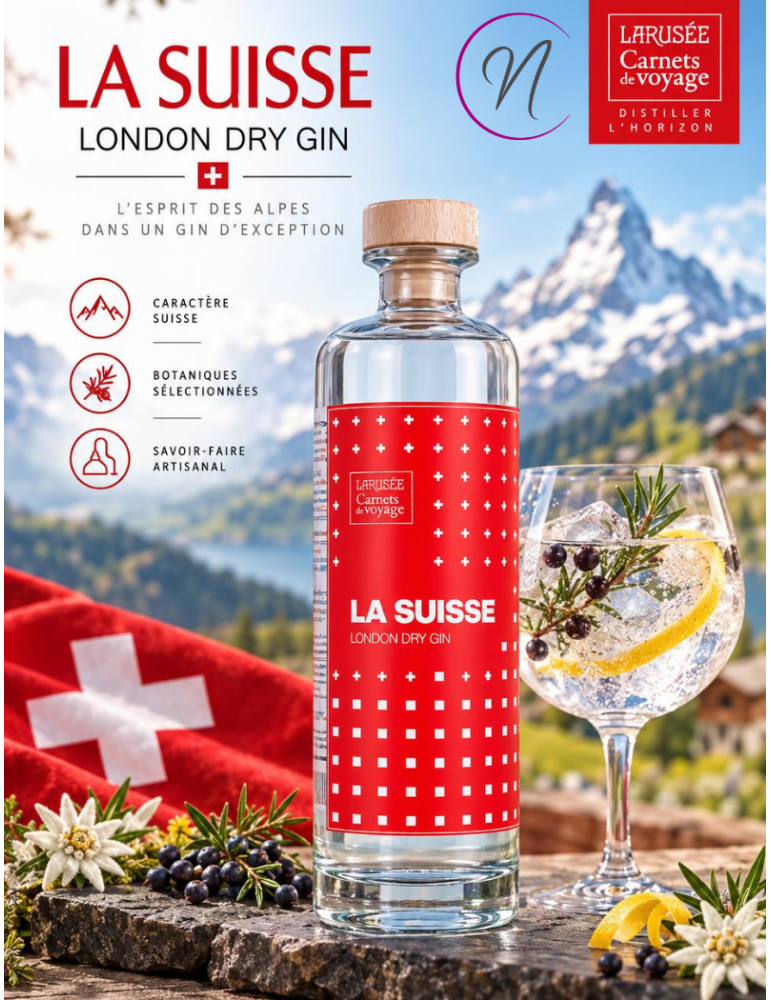 Gin La Suisse | Larusée | Carnet de voyage - %shop-name%