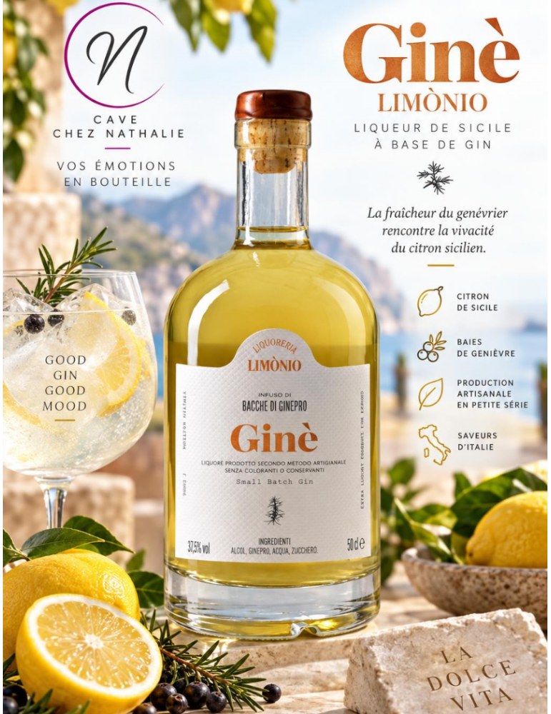 Ginè - Liqueur de Gin | Limonio - Sicile - %shop-name%