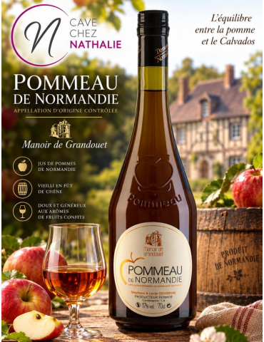 Pommeau de Normandie AOC | Manoir de Grandouet | l'équilibre entre la pomme et le calvados - %shop-name%