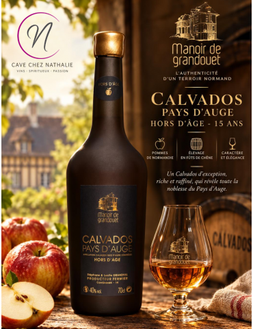 Calvados 15 ans Hors d'Age | Manoir de Grandouet | l'authenticité du terroir normand - %shop-name%
