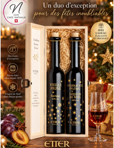 Liqueur de Prune de Noel Etter | Coffret bois - un duo d'exception - %shop-name%