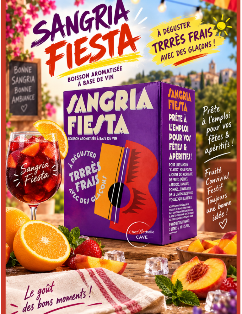 Sangria Fiesta BIB 3 litres | Le gout des bons moments - %shop-name%