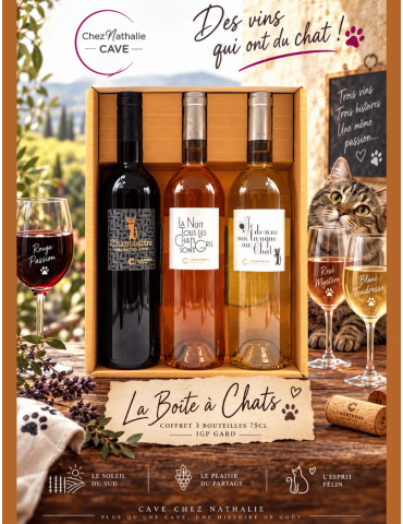 La Boîte à Chats - La trilogie des chats - coffret 3 bouteilles cellier des chartreux - %shop-name%