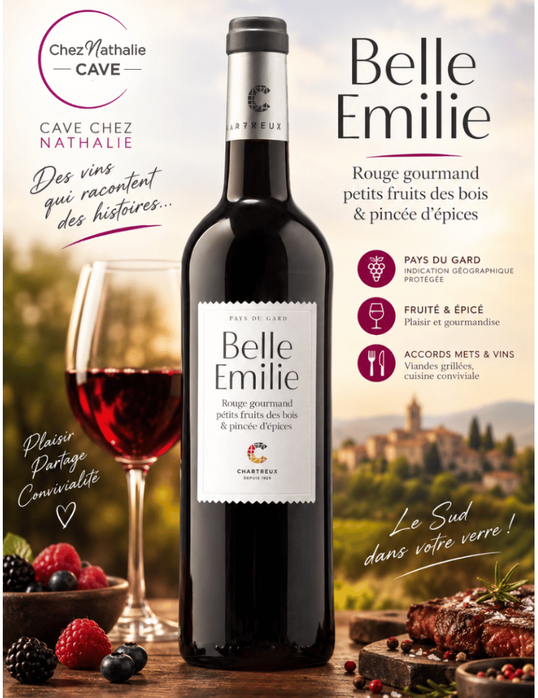 Belle Emilie Vin Rouge | Cellier des Chartreux | %shop-name%