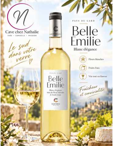 Belle Emilie vin blanc - IGP Gard | Cellier des Chartreux | %shop-name%