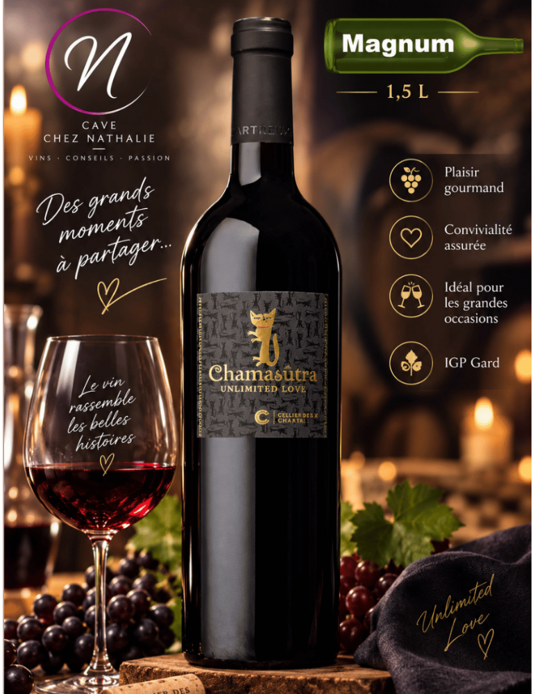 Magnum vin Chamasutra Unlimited Love - IGP Gard | Cellier des Chartreux | %shop-name%