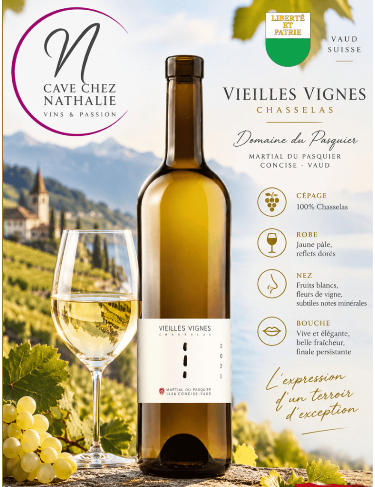 Chasselas Vieilles Vignes | Cave Du Pasquier Concise | %shop-name%