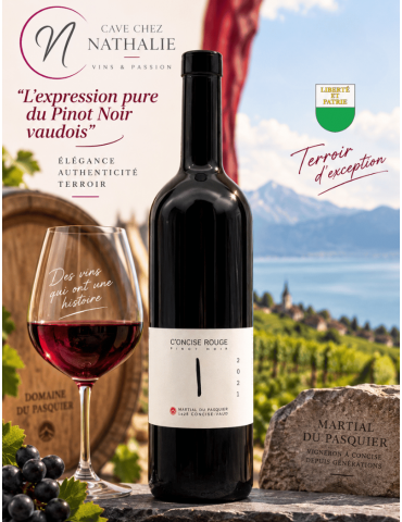 Pinot Noir C'oncise Rouge | Domaine Du Pasquier Concise - %shop-name%