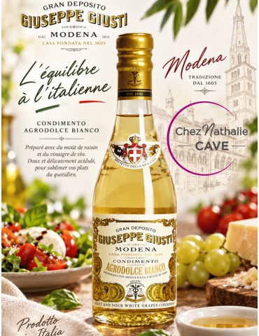 Vinaigre Giusti Blanc Aigre-Doux Modena | %shop-name%