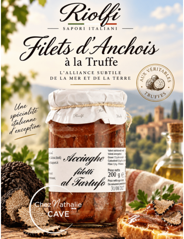 Filet d'Anchois à la Truffe | Riolfi Sapori - une spécialité italienne d'exception | %shop-name%