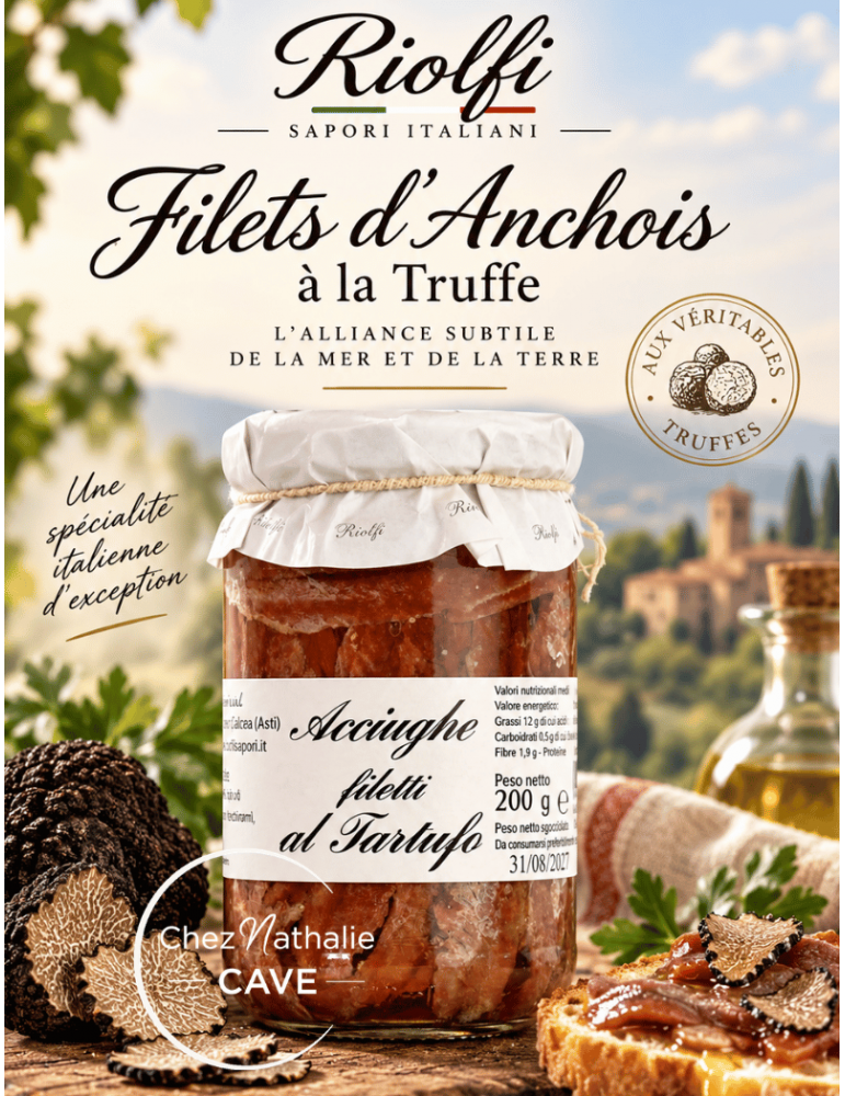 Filet d'Anchois à la Truffe | Riolfi Sapori - une spécialité italienne d'exception | %shop-name%