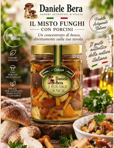 Il Misto Funghi - Mélange de Champignons sous huile d'olive | Daniele Bera - %shop-name%
