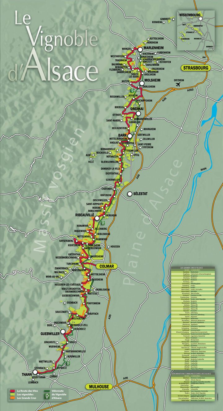 Vignoble des vins d'Alsace