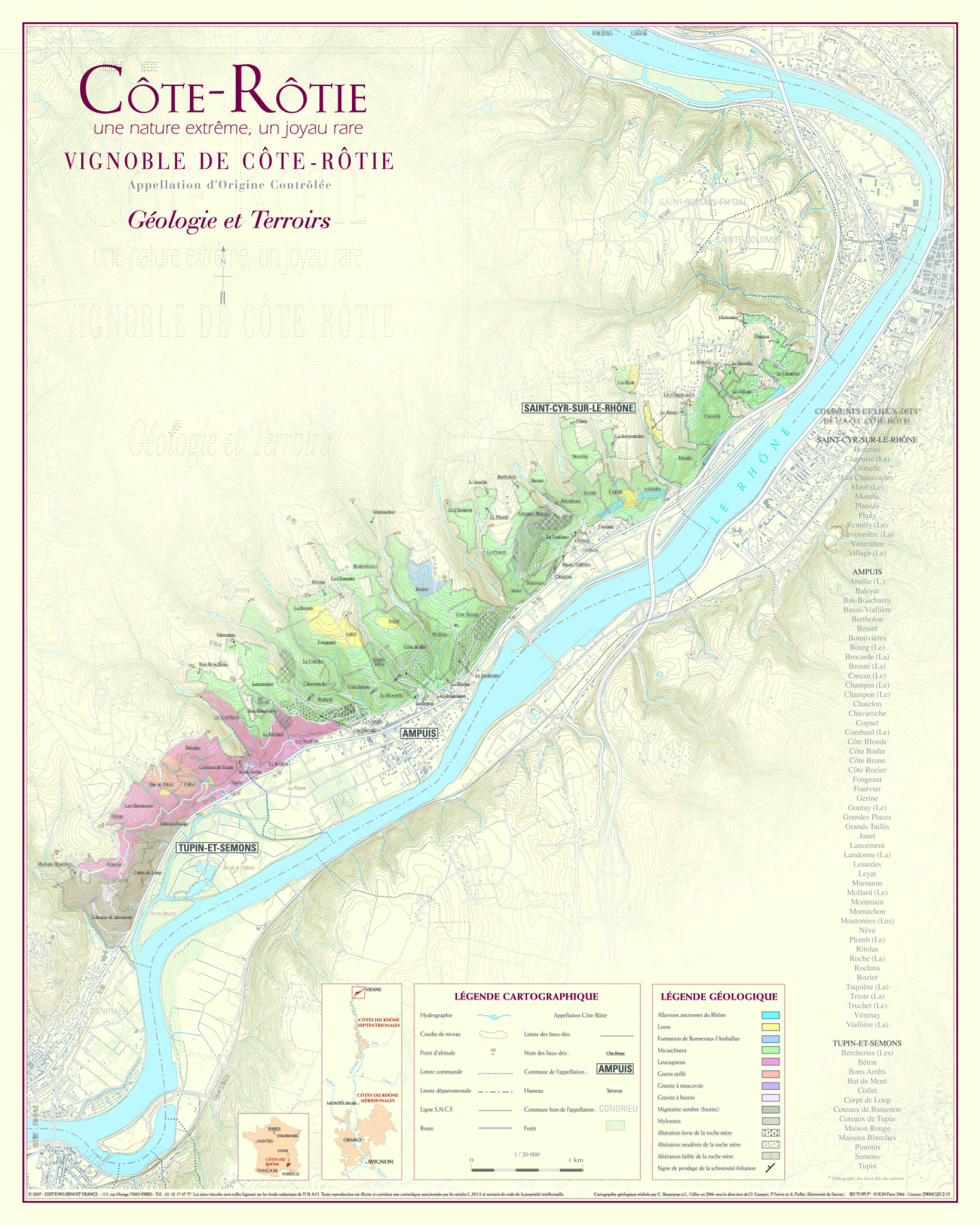 Carete du Vignoble de Côte Rôtie