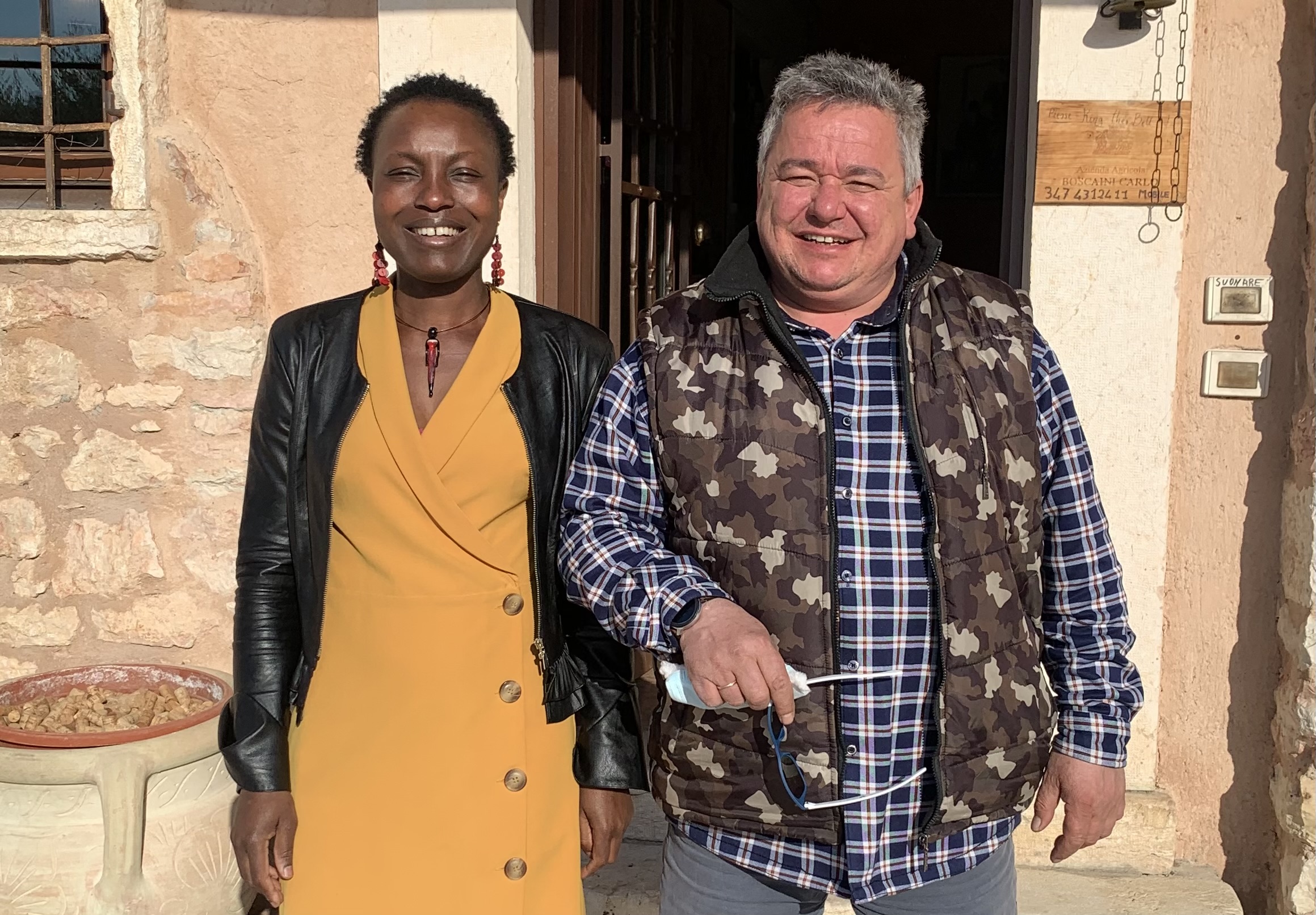 Carlo Boscaini avec Nathalie