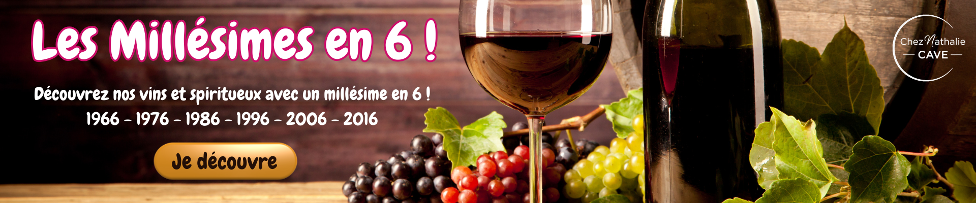 Découvrez toutes nos cuvées avec un millésime en 6 !
